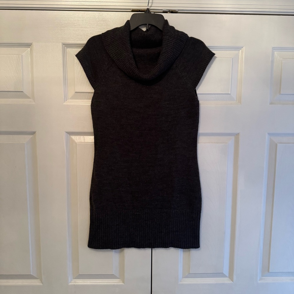 Ambiance Charcoal Cowl Neck Sweater Dress